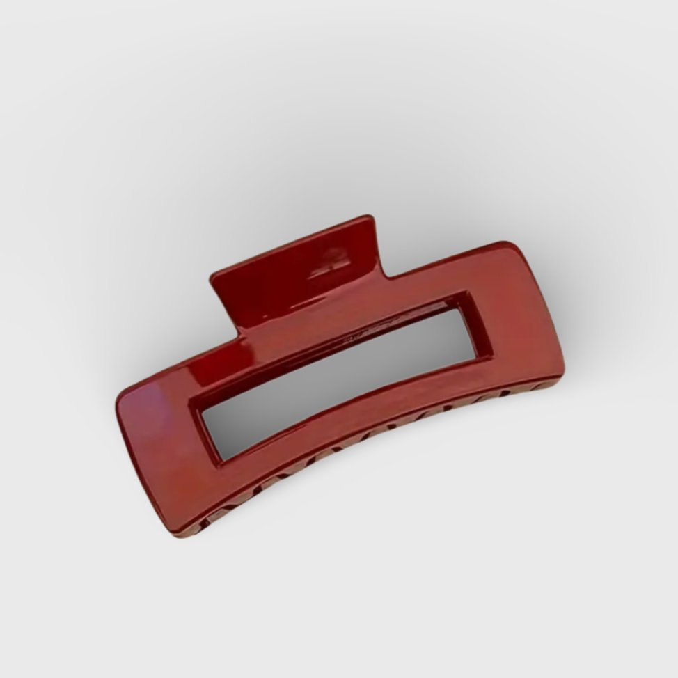 Rode haarclip