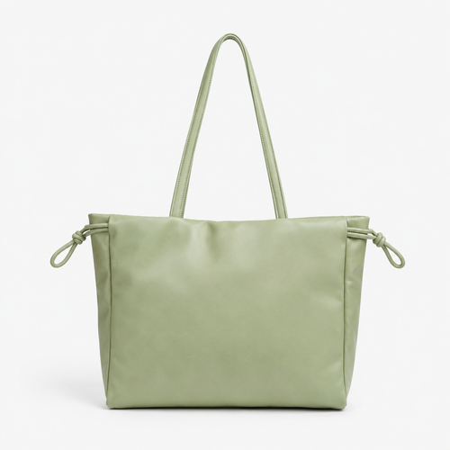 Elara Soft Tote 13” – Matcha
